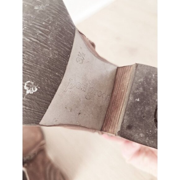 Paul Green Diandra Brown Leather Cap Toe Ankle Boots Booties Zip US 6 - UK 3.5 - Picture 11 of 12